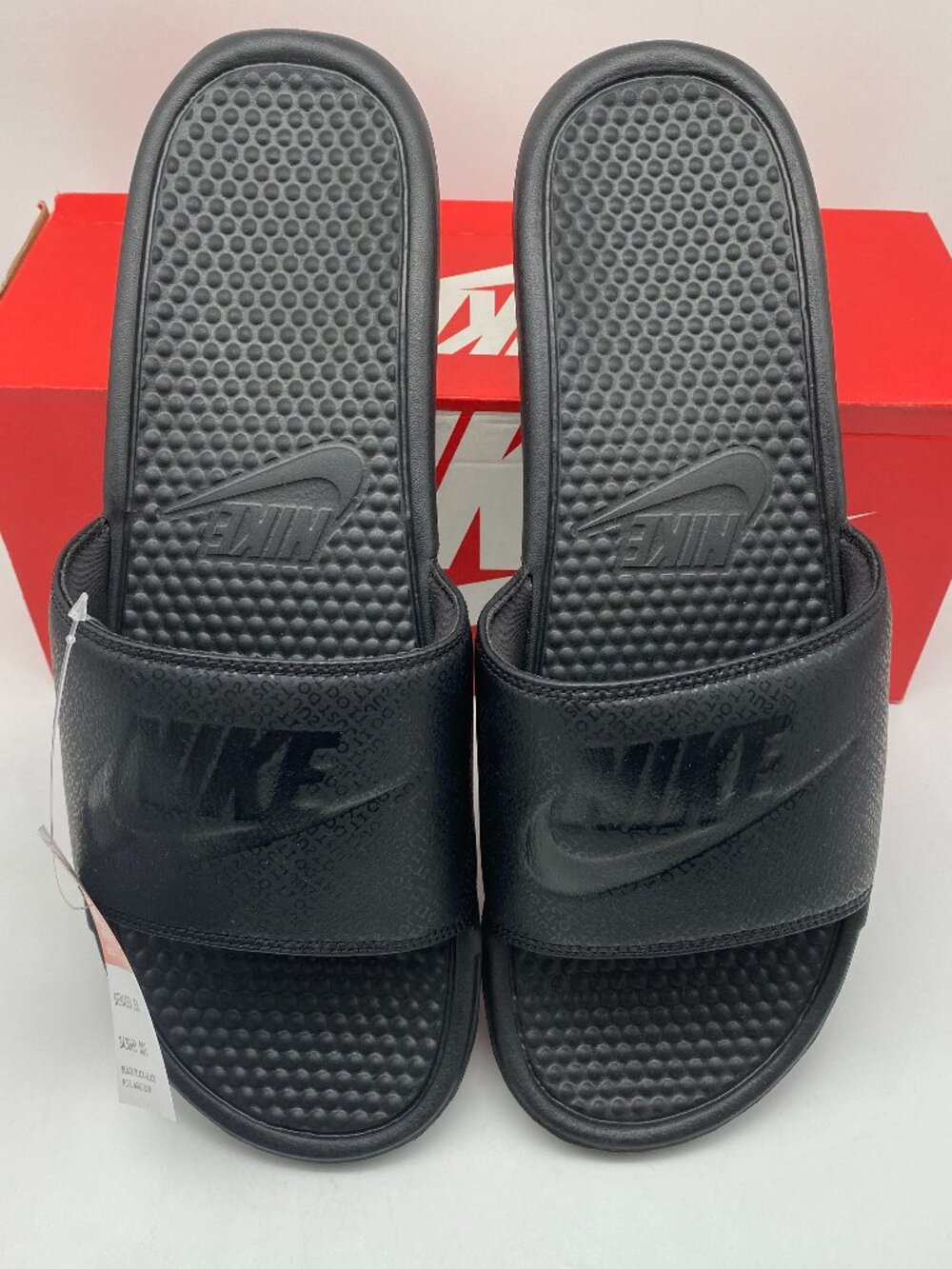 NIKE BENASSI JDI BLACK # 343880 001 US MEN SIZE 16